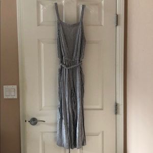 Wide Leg Linen Blend Jumpsuit/Romper by Old Navy